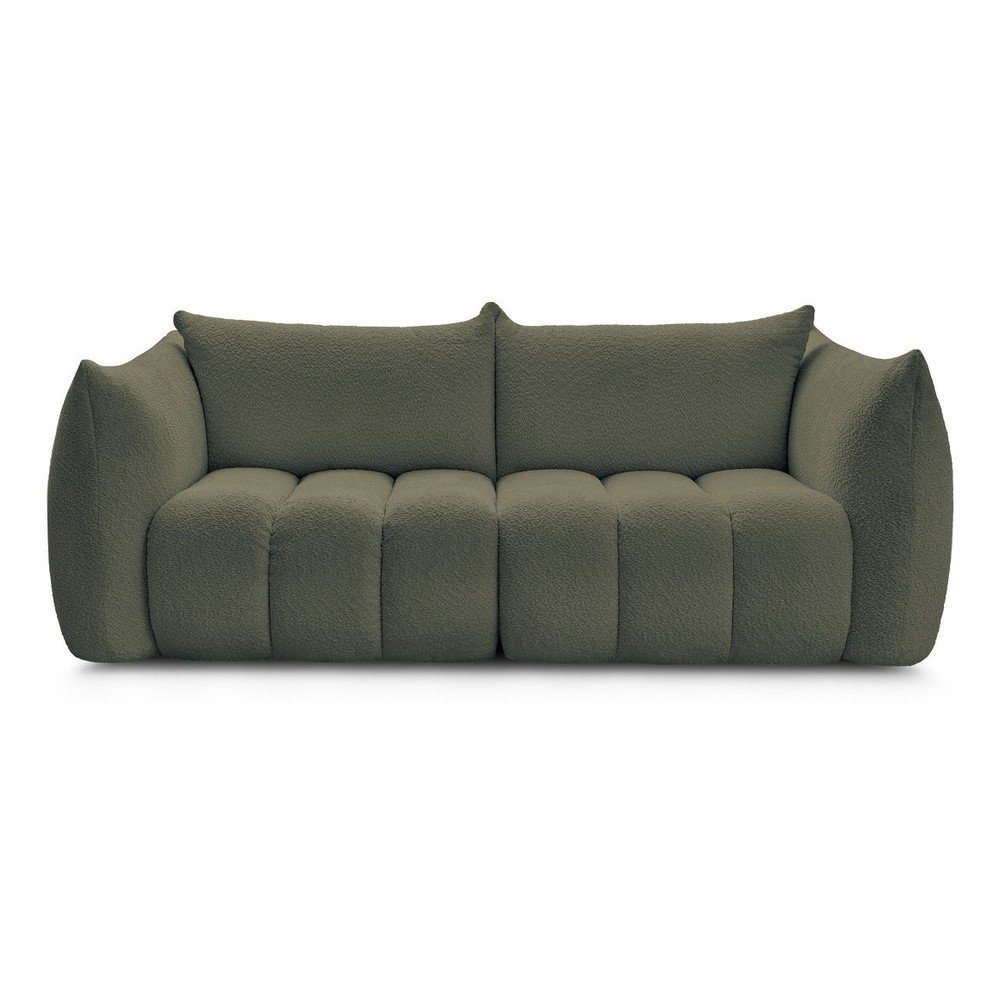 Zöld buklé kanapé 234 cm Azra – Bobochic Paris