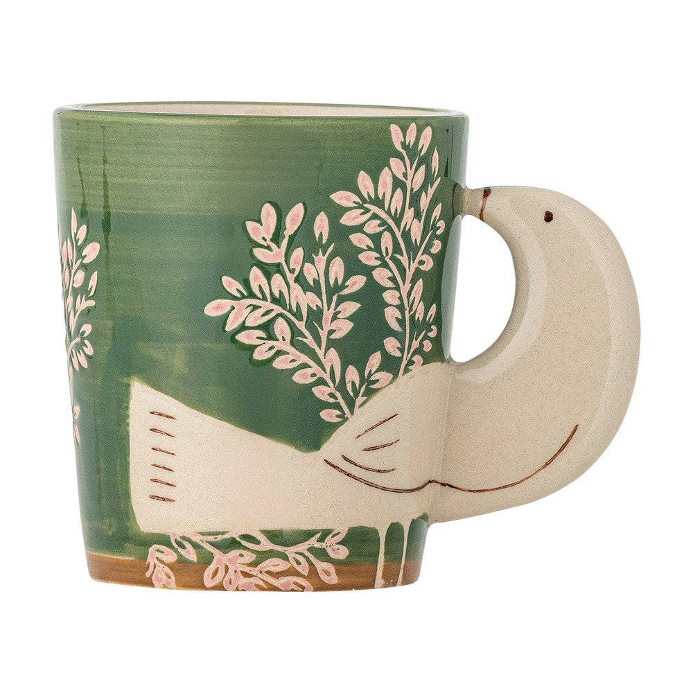 Zöld kerámia bögre cappucinóhoz 260 ml Hezha – Bloomingville