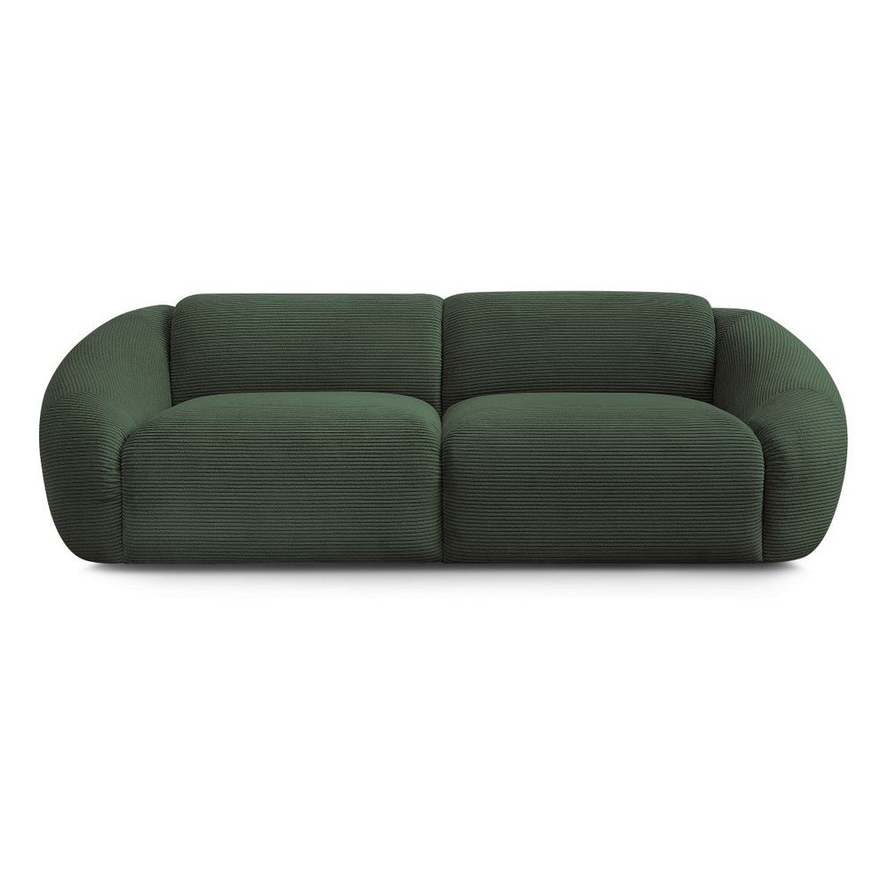 Zöld kordbársony kanapé 250 cm Tina – Bobochic Paris