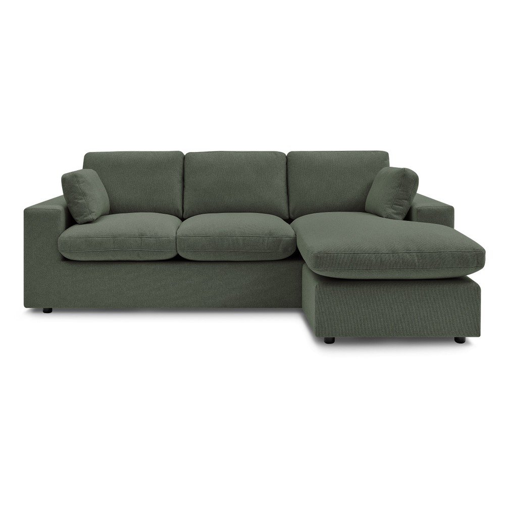 Zöld sarokkanapé Belair – Bobochic Paris