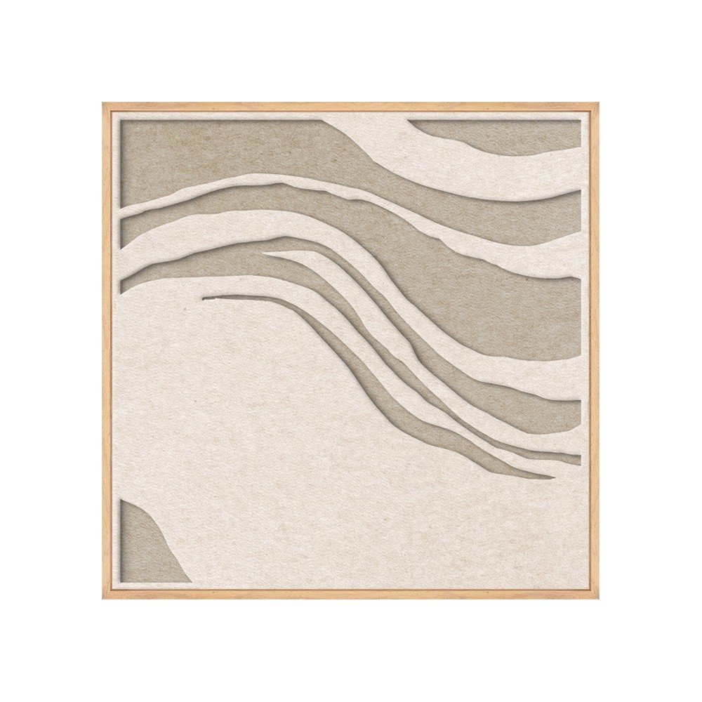 3D-s keretezett-akusztikus kép 62x62 cm Sacred Silence 2 – Malerifabrikken