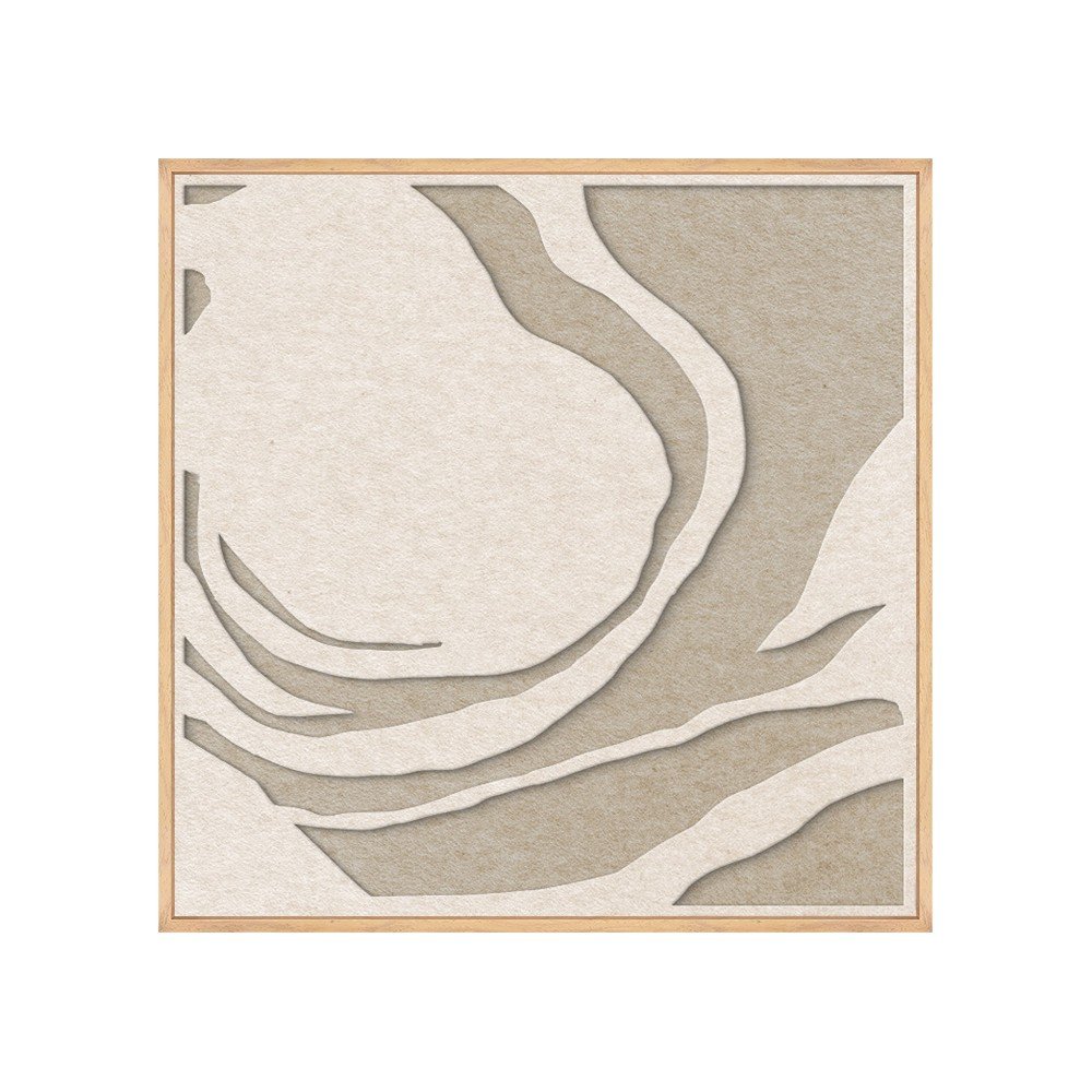 3D-s keretezett-akusztikus kép 62x62 cm Silent Whisper 1 – Malerifabrikken