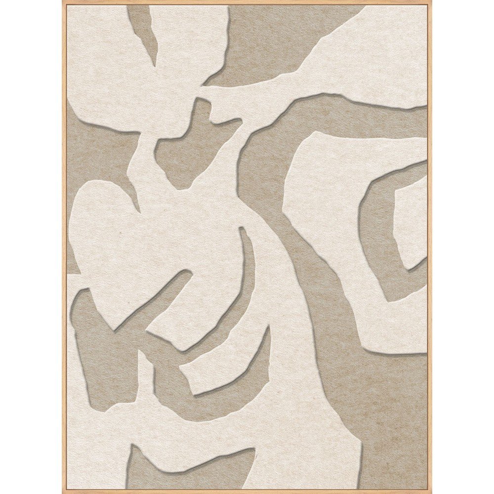 3D-s keretezett-akusztikus kép 90x120 cm Soft Embrace 1 – Malerifabrikken