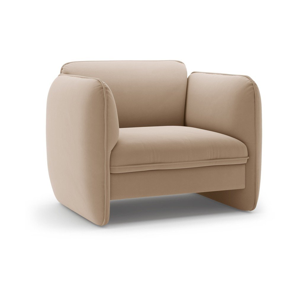 Barna bársony fotel Georgia – Micadoni