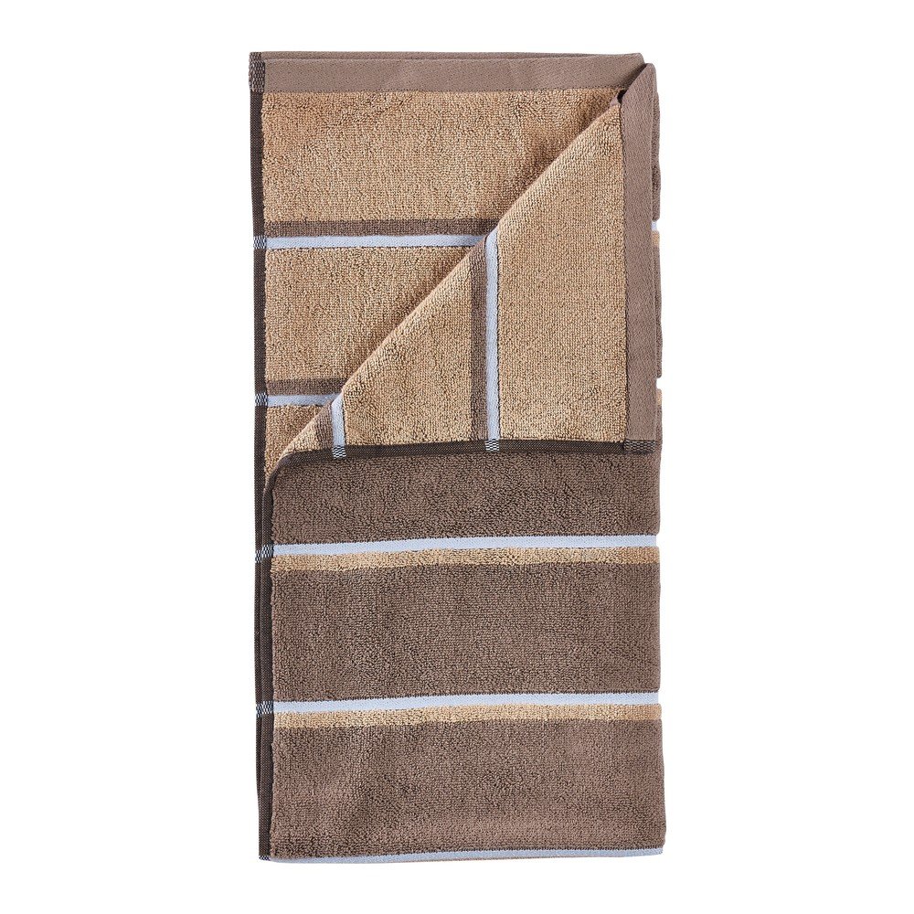 Barna-bézs pamut törölköző 50x100 cm Sauna – Zone