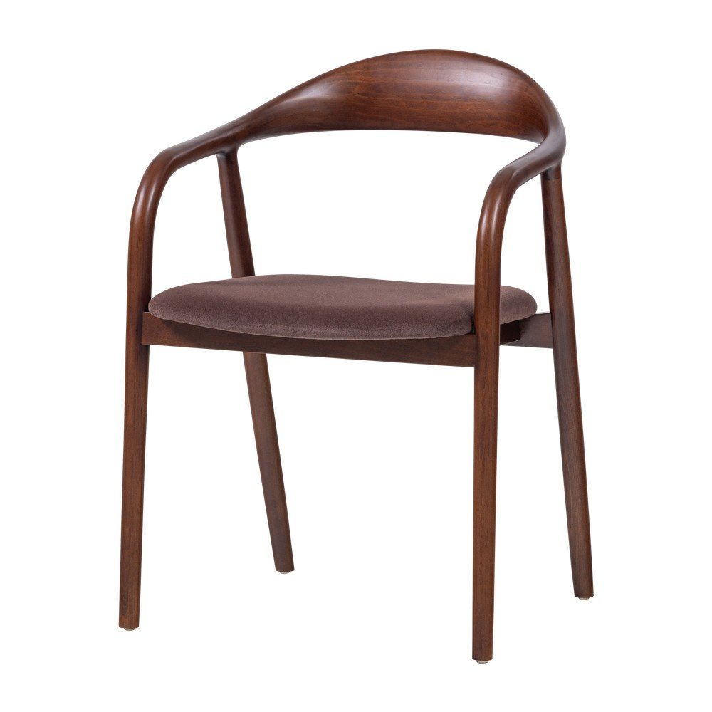 Barna bükkfa karfás étkezőszék Bran – WOOOD