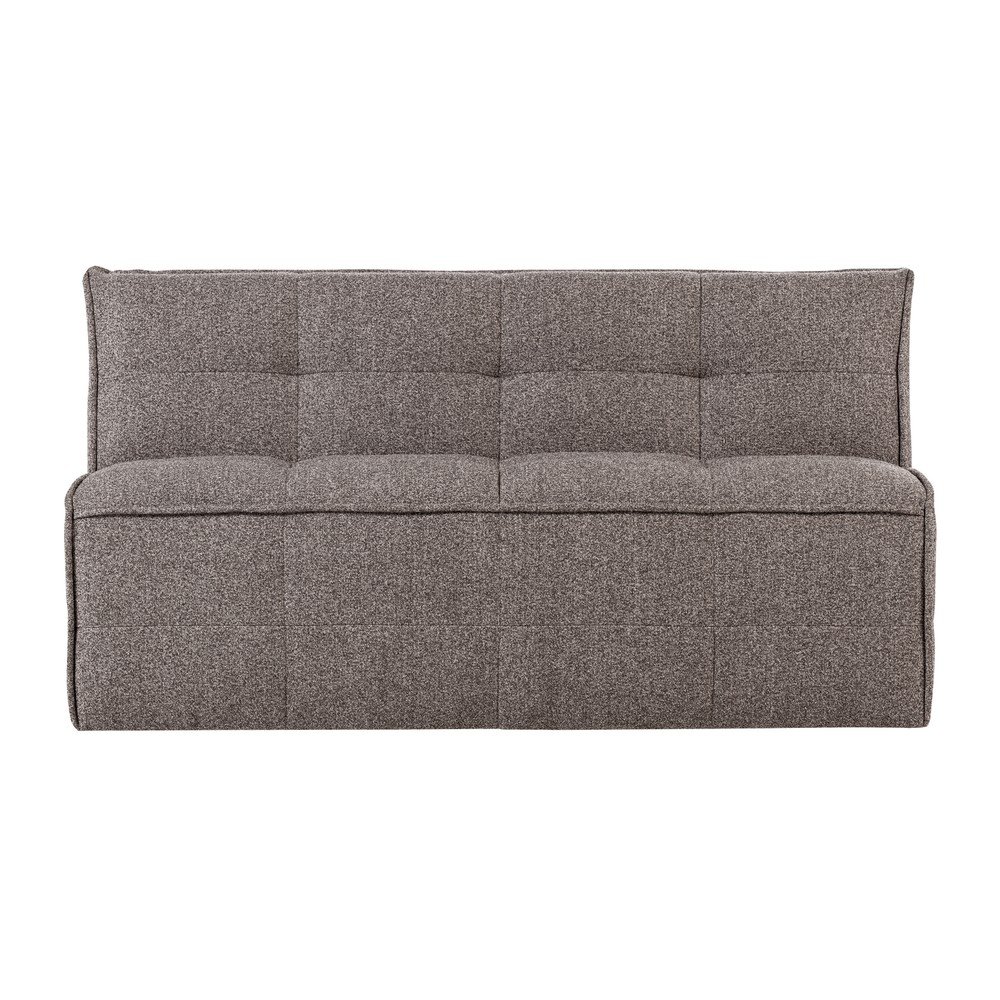 Barna buklé párnázott pad Cluster – vtwonen