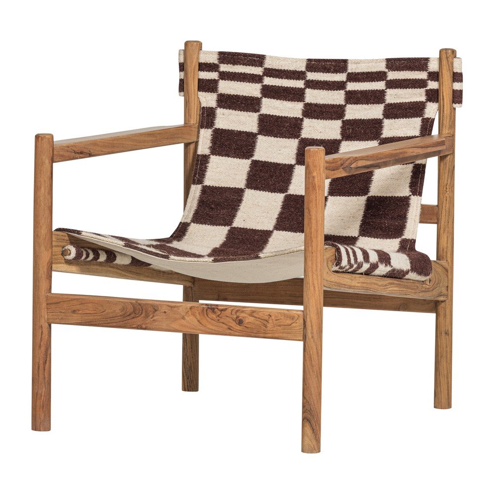 Barna fa fotel Zano – WOOOD