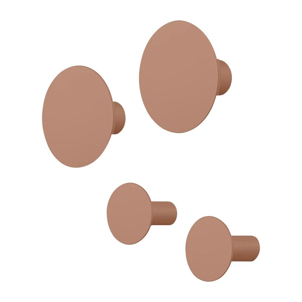 Barna fali akasztó szett 4 db-os Ponto – Blomus