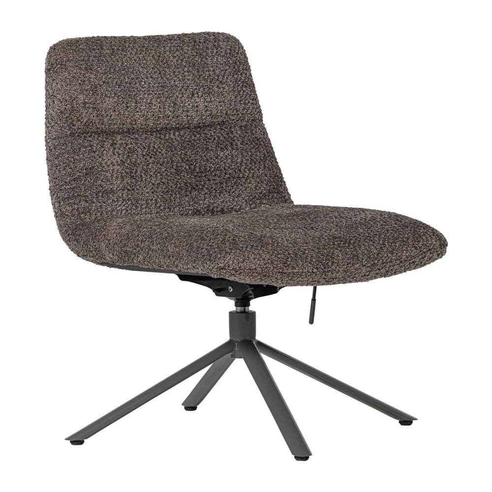 Barna forgó buklé fotel Soren – WOOOD