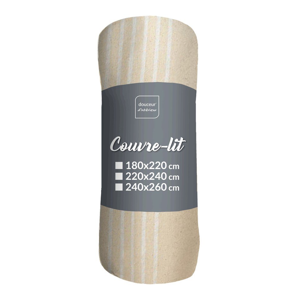 Bézs ágytakaró 240x260 cm Adele – douceur d'intérieur