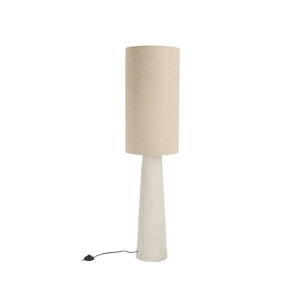 Bézs állólámpa textil búrával (magasság 140 cm) Marara – Bizzotto