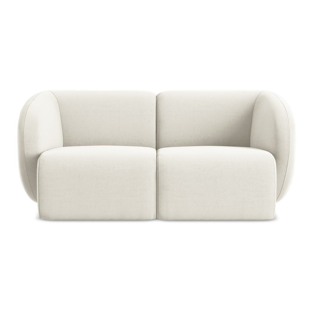 Bézs bársony kanapé 174 cm Lani – Makamii