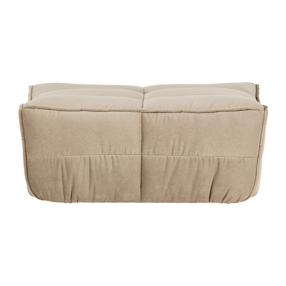 Bézs bársony kárpitozott lábtartó Cluster – vtwonen