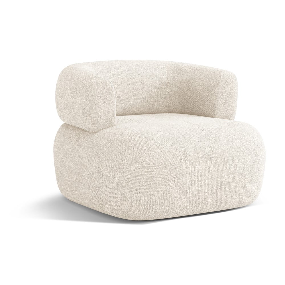 Bézs buklé fotel Jenny – Micadoni Home