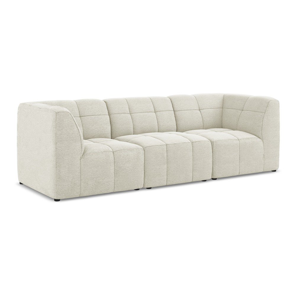 Bézs buklé kanapé 255 cm Aloha – Makamii