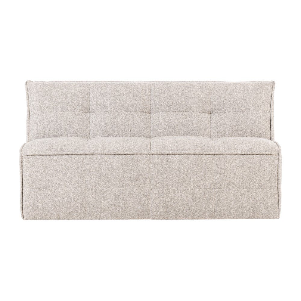 Bézs buklé párnázott pad Cluster – vtwonen