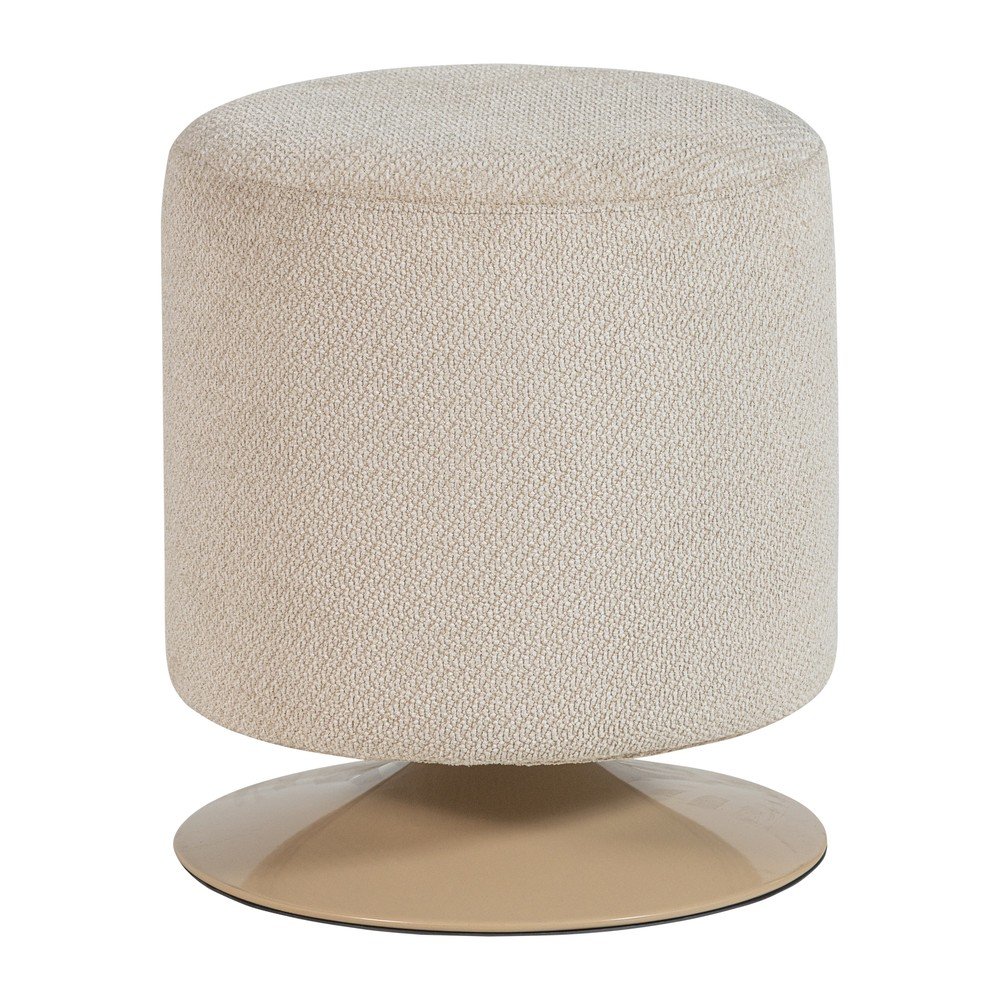 Bézs buklé puff Islen – WOOOD