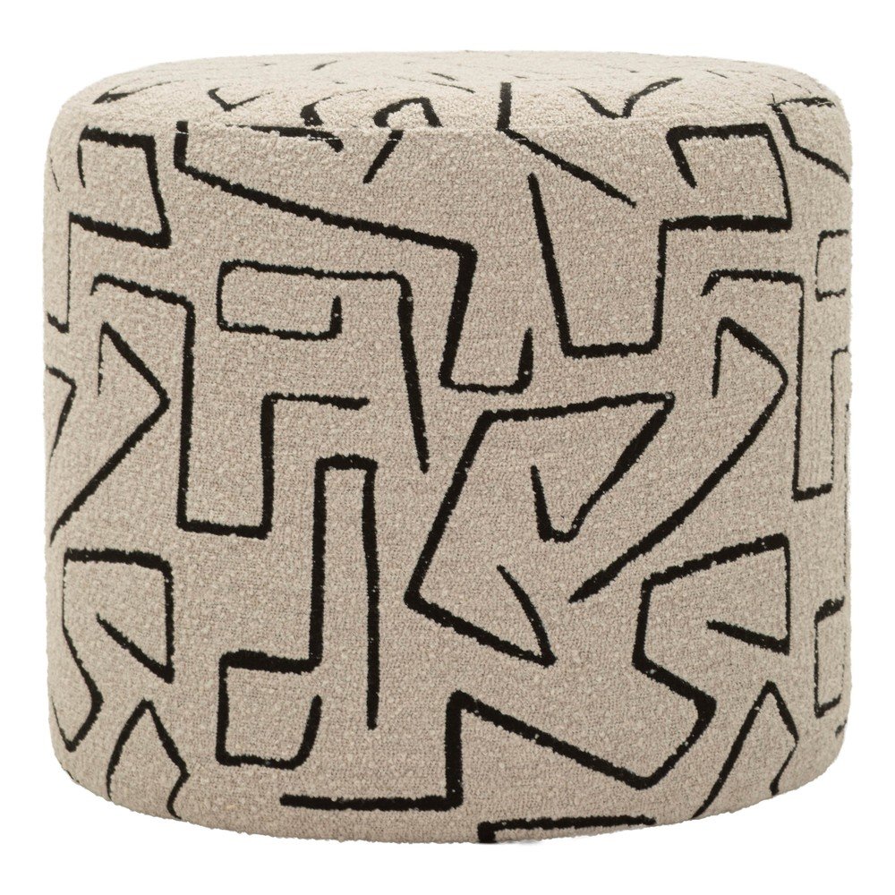 Bézs buklé puff Nairobi – Mauro Ferretti