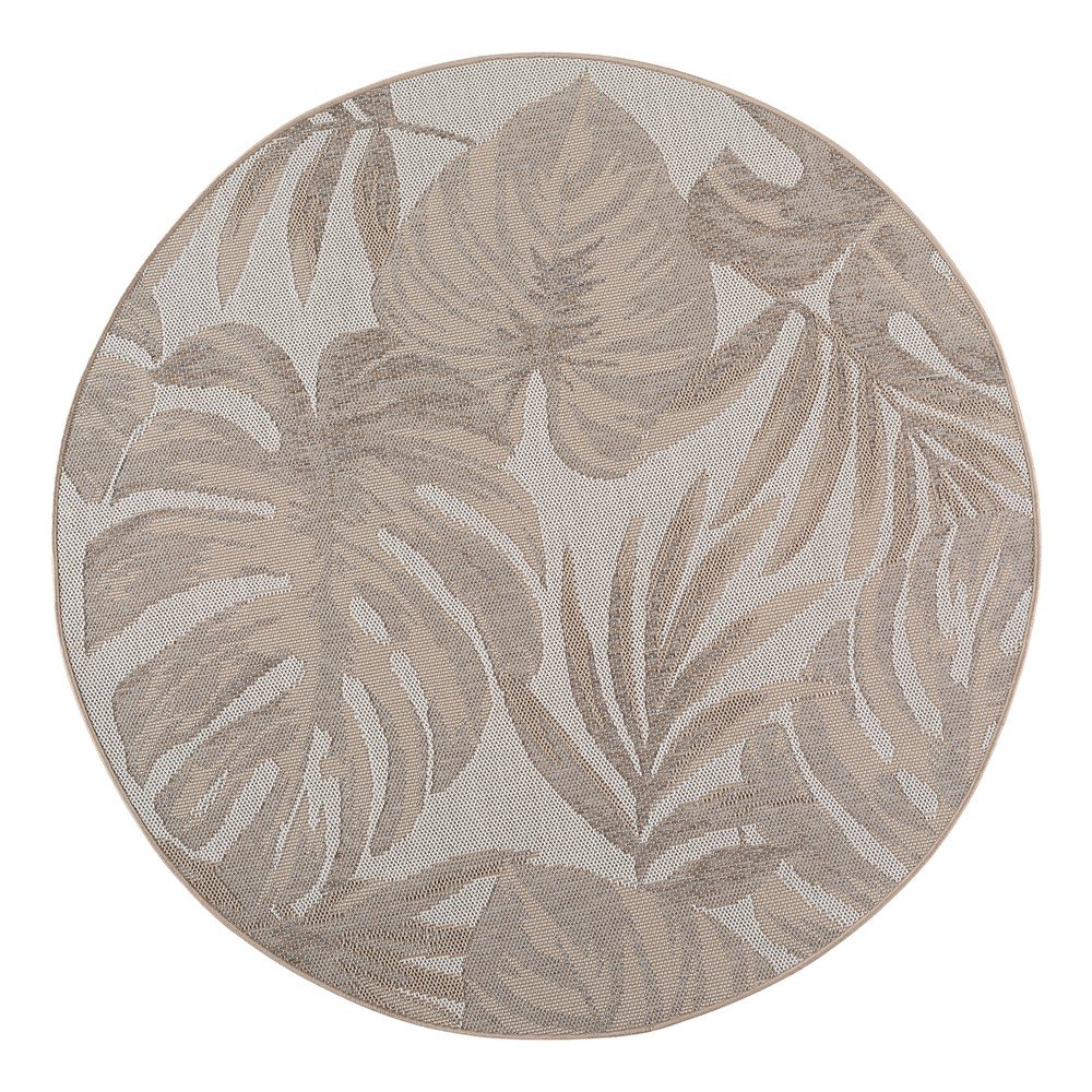 Bézs kerek kültéri-beltéri szőnyeg ø 120 cm Desert 1302 – Ayyildiz Carpets