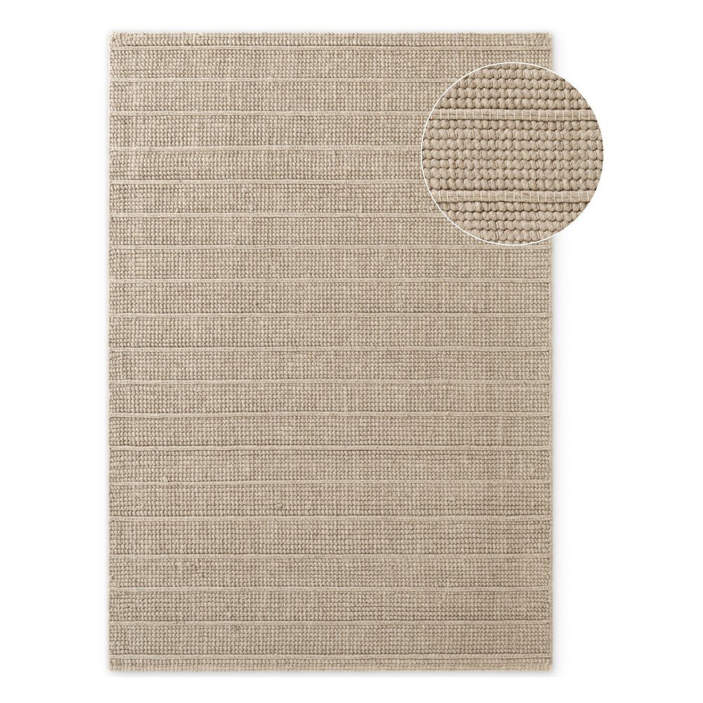 Bézs kézi szövésű gyapjú szőnyeg 120x170 cm Camden Parker – Ted Baker