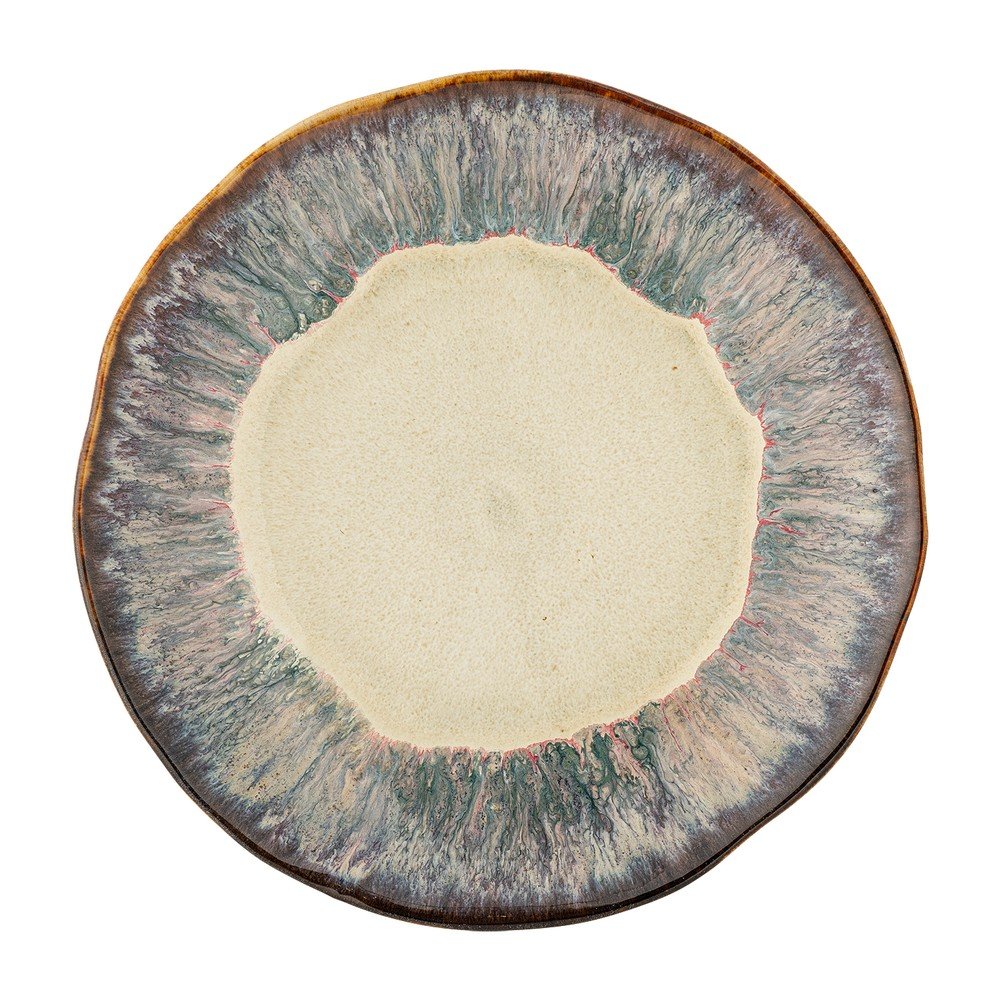 Bézs kőedény desszertes tányér ø 16