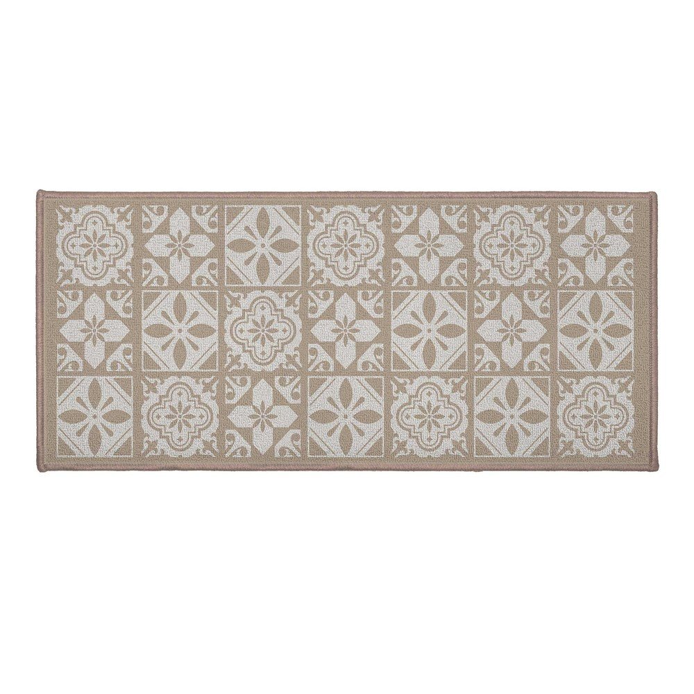 Bézs textil fürdőszobai kilépő 50x120 cm Constantine – douceur d'intérieur