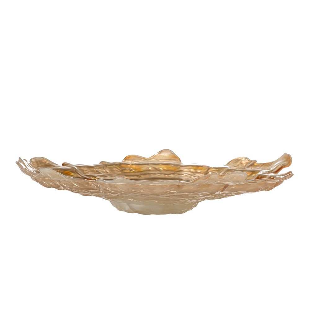 Bézs üveg tál ø 38