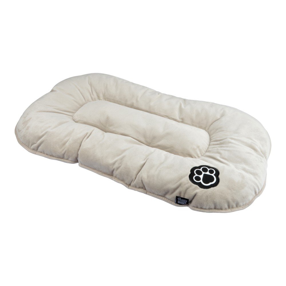 Bézs velúr fekhely kutyáknak 87x55 cm Flakes – Love Story