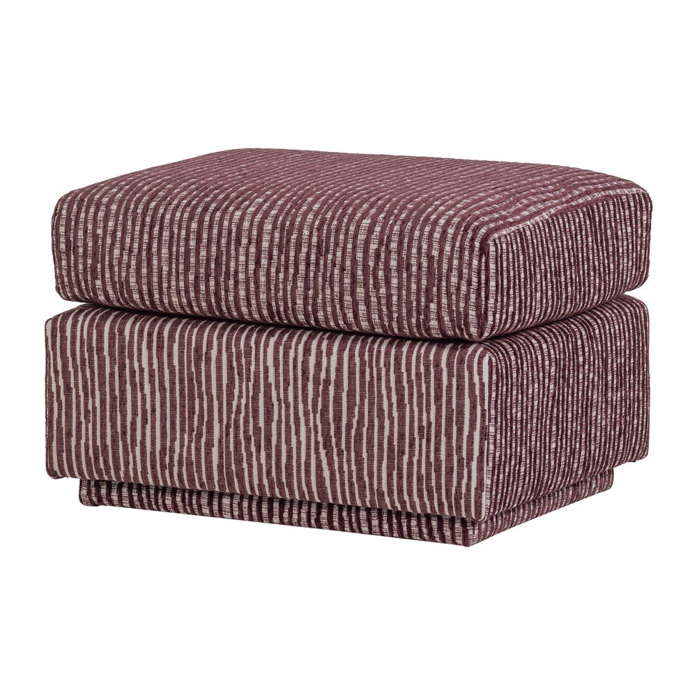 Borvörös kárpitozott lábtartó Lou – WOOOD