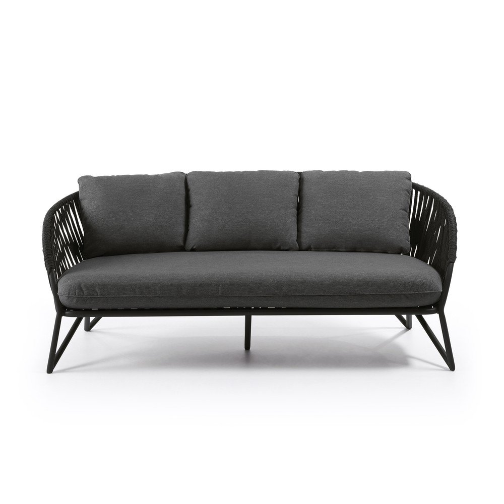 Branzie fekete kerti kanapé - Kave Home