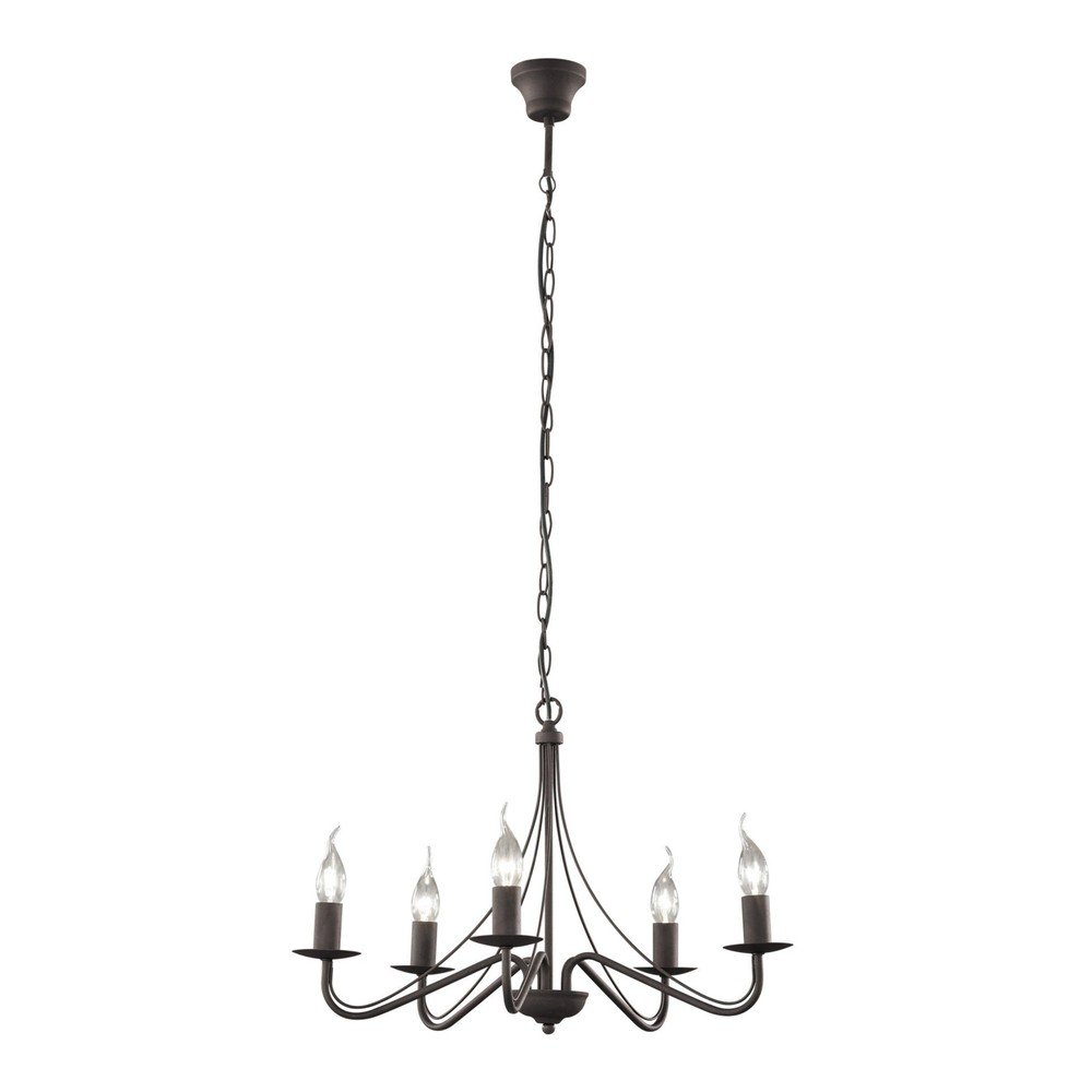 Bronzszínű fém függőlámpa ø 55 cm Country – Reality