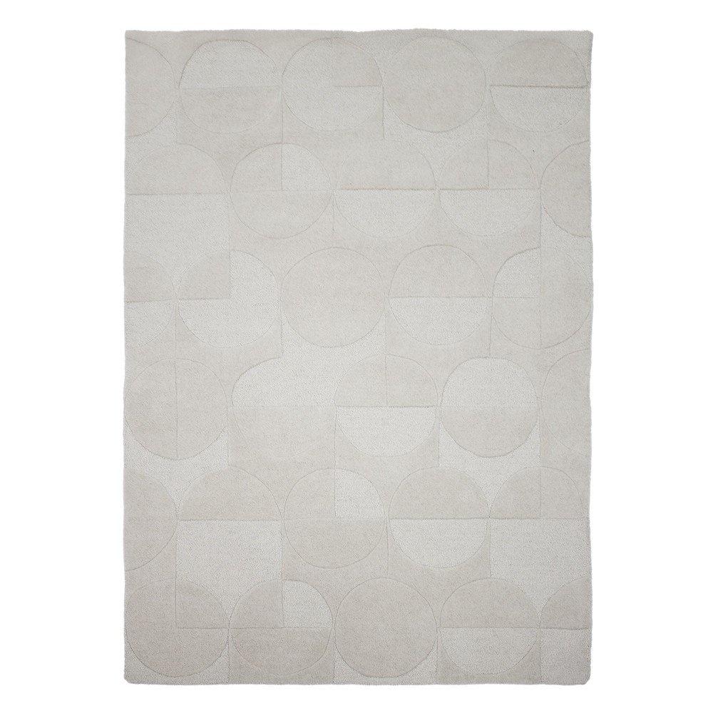 Elefántcsont színű kézi szövésű gyapjú szőnyeg 120x170 cm Gigi – Flair Rugs