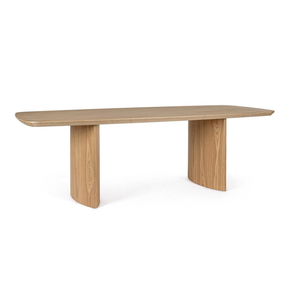 Étkezőasztal tölgyfa dekorral 100x240 cm Odelia – Bizzotto