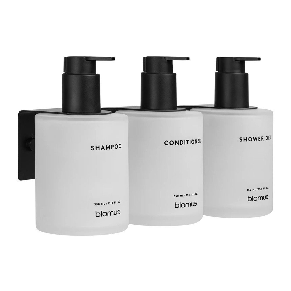 Fehér fali üveg szappanadagoló készlet 3 db-os 350 ml Kirei – Blomus