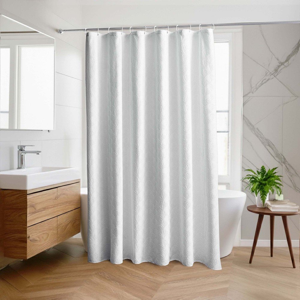 Fehér mikroszálas függöny 180x200 cm Baltic – douceur d'intérieur