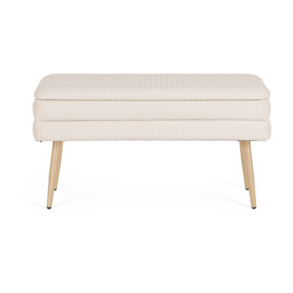 Fehér párnázott pad Olga – Bizzotto