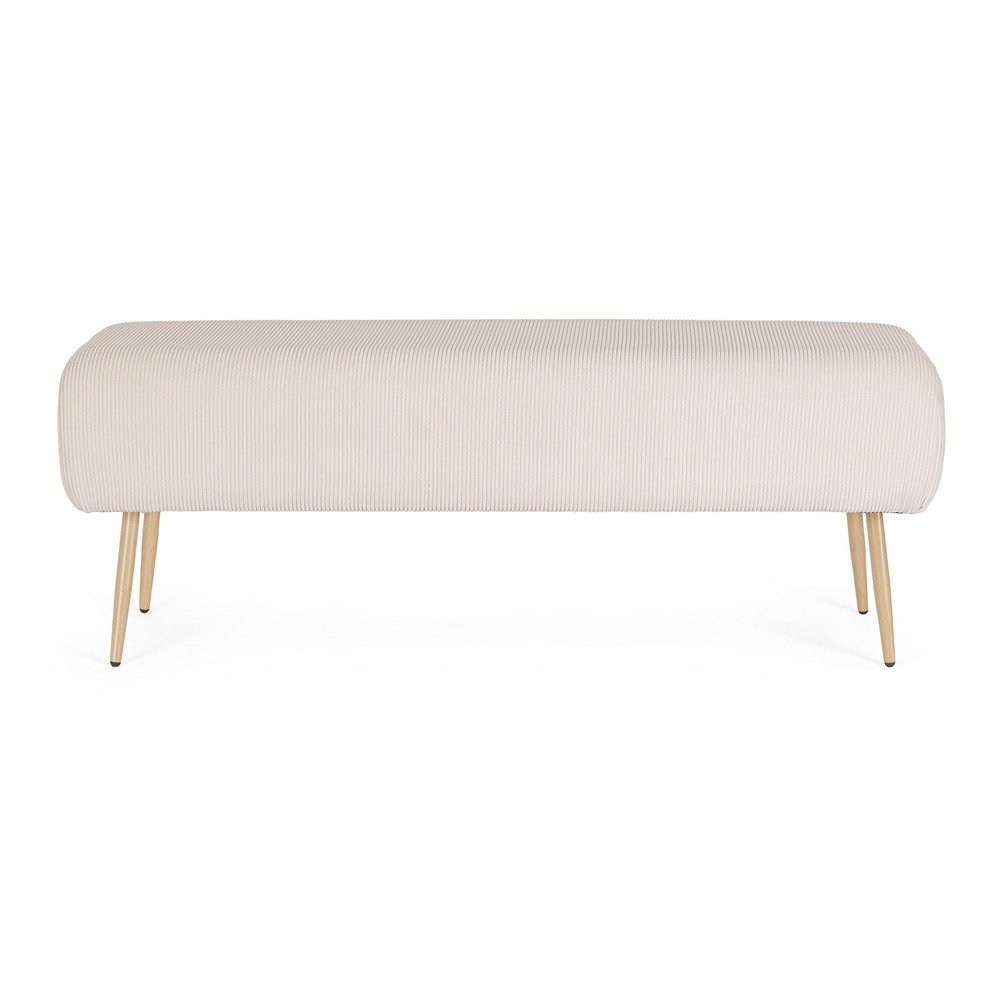 Fehér párnázott pad Olga – Bizzotto