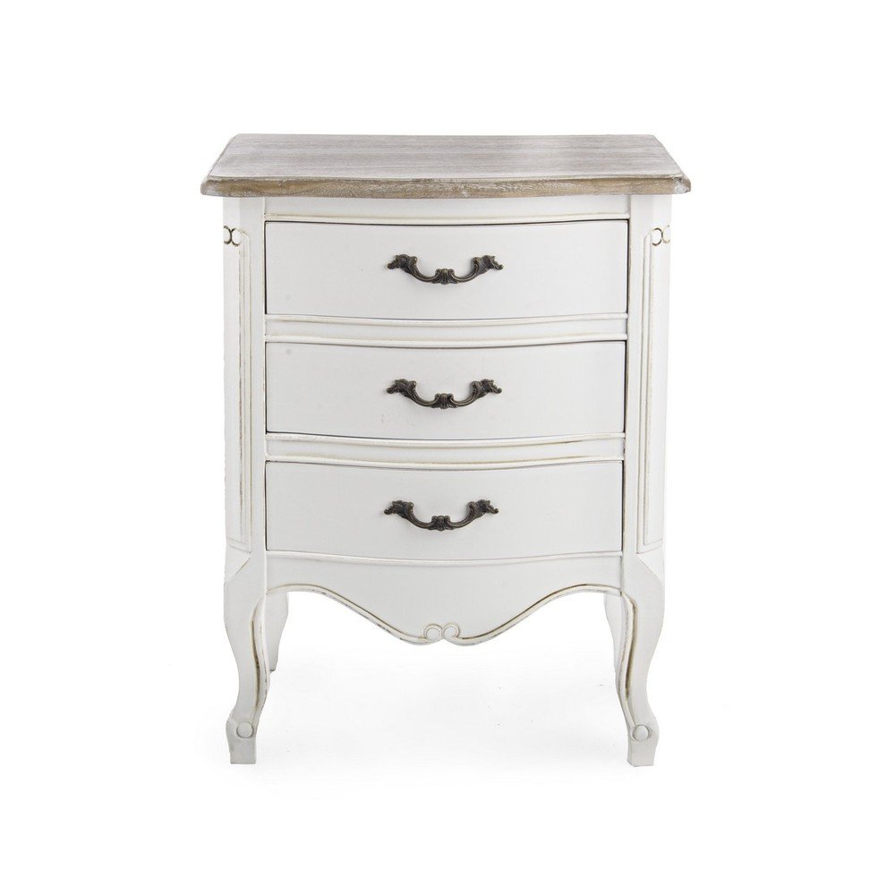 Fehér paulownia szekrény 50x66x35 cm Justine – Bizzotto