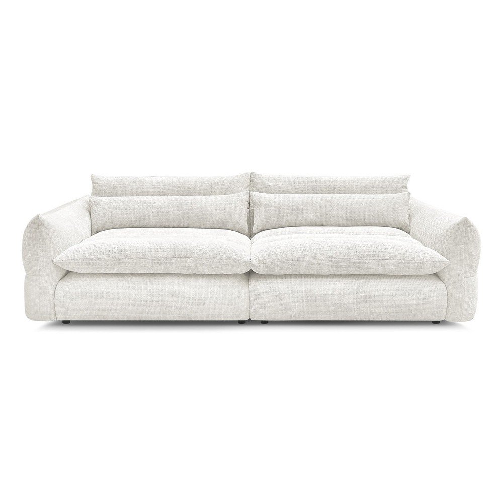 Fehér zsenília kanapé 276 cm Neil – Bobochic Paris