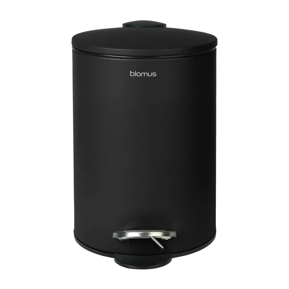 Fekete acél pedálos szemetes 3 l Tubo – Blomus