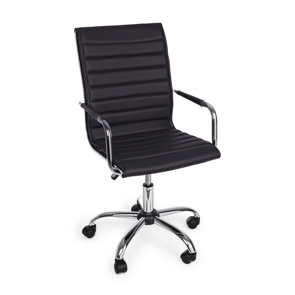 Fekete bőrutánzat irodai szék Perth – Yes Everyday