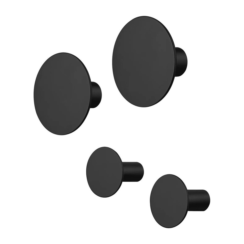 Fekete fali akasztó szett 4 db-os Ponto – Blomus