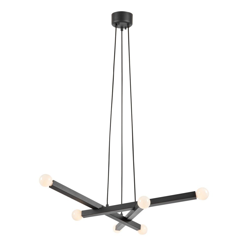 Fekete fém függőlámpa Stack – Markslöjd