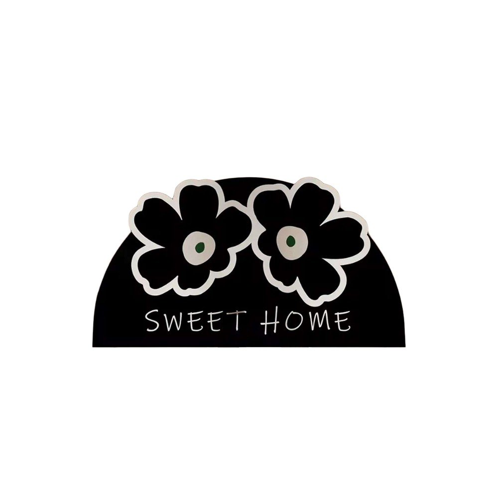 Fekete fürdőszobai kilépő 60x100 cm Miedo – Foutastic