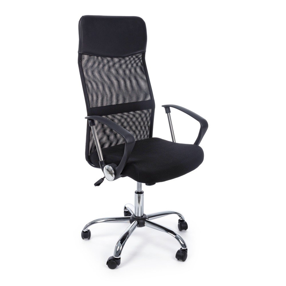 Fekete kárpitozott irodai szék Dakar – Yes Everyday