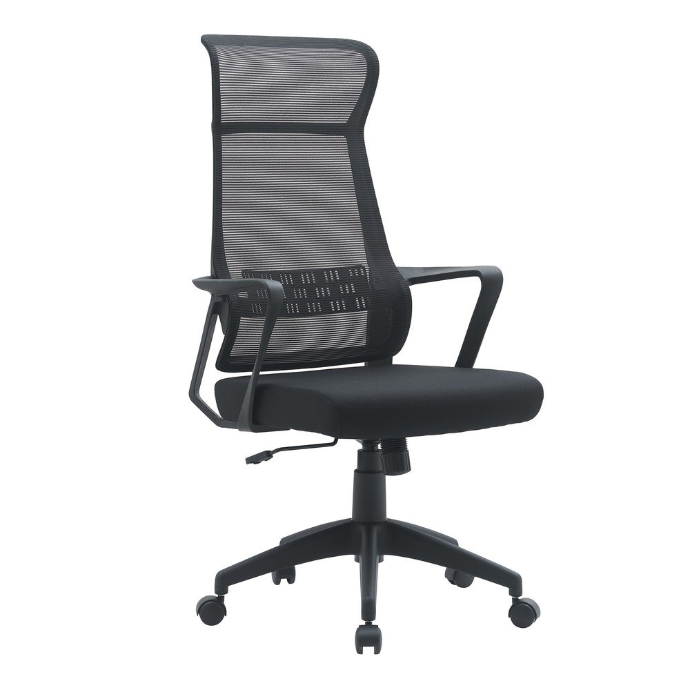 Fekete kárpitozott irodai szék Hoboken – Yes Everyday