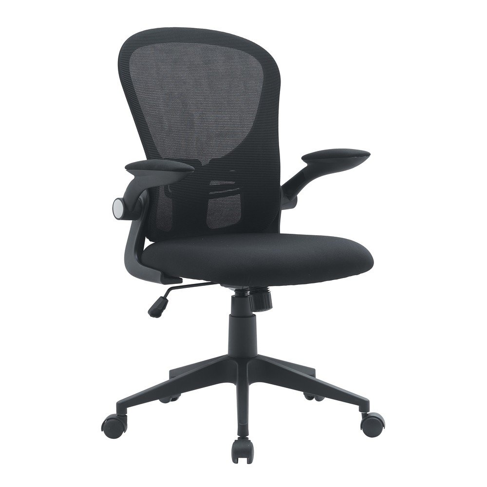 Fekete kárpitozott irodai szék Kempton – Yes Everyday