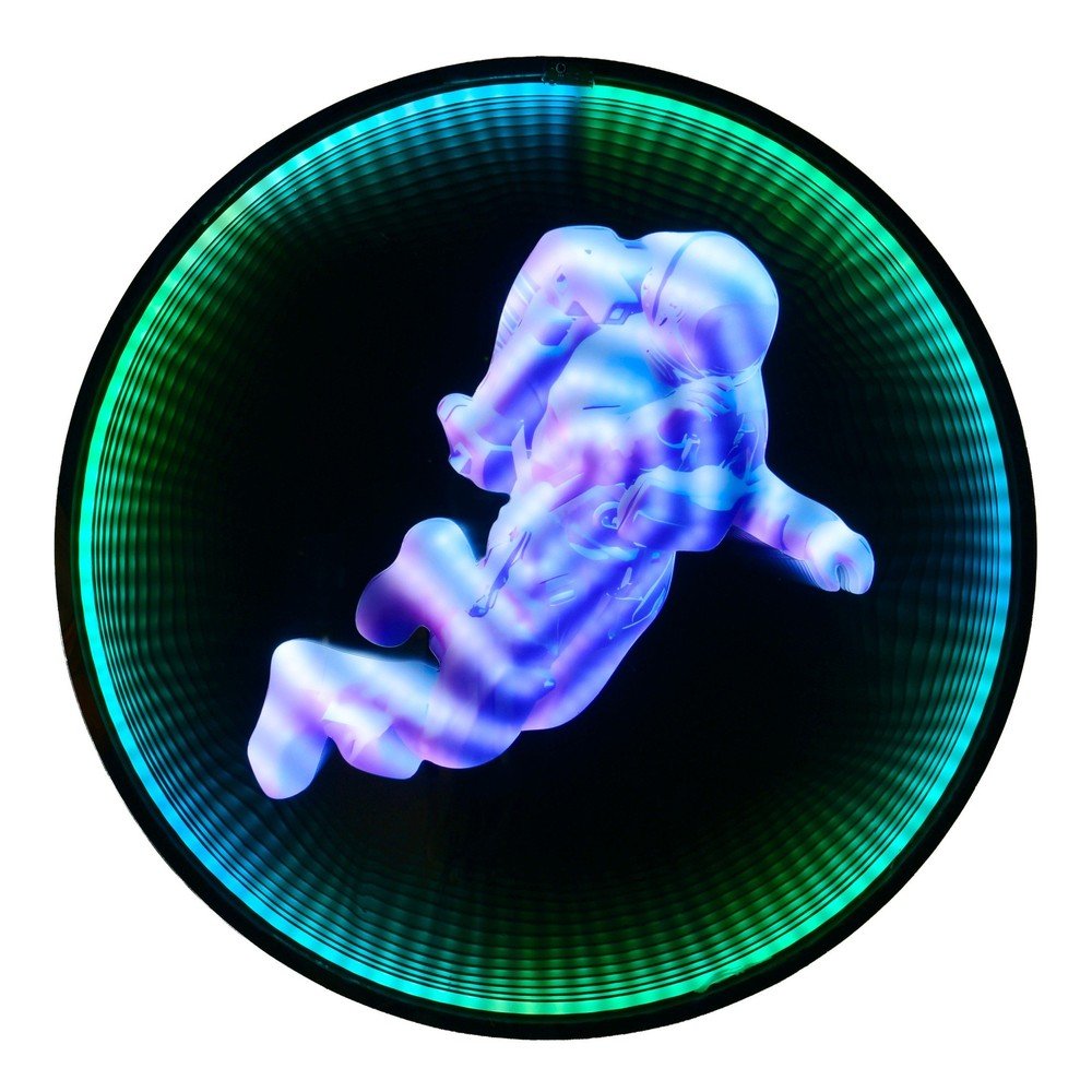 Fekete konnektorhoz csatlakoztatható fali fénydekoráció ø 60 cm Duke – Reality