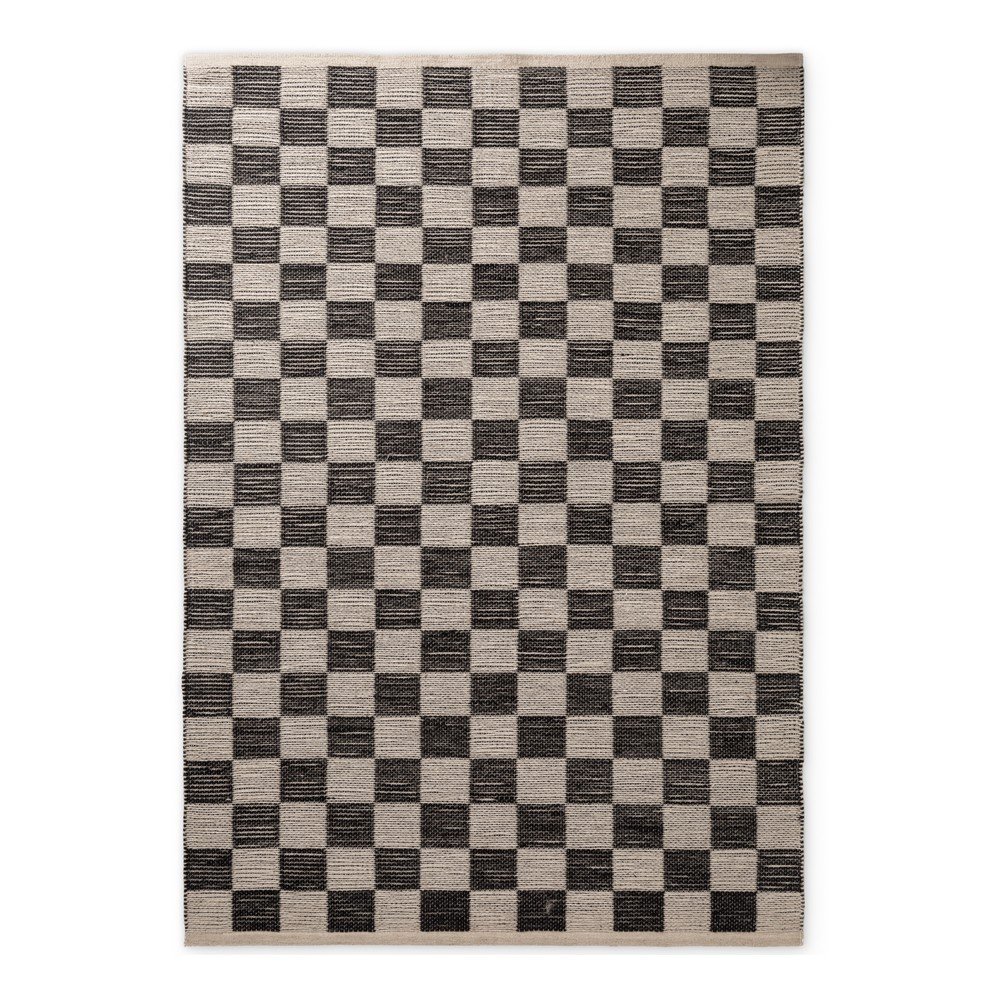 Fekete-krémszínű kétoldalas-kézi szövésű jutakeverék szőnyeg 200x300 cm Rex – Hanse Home